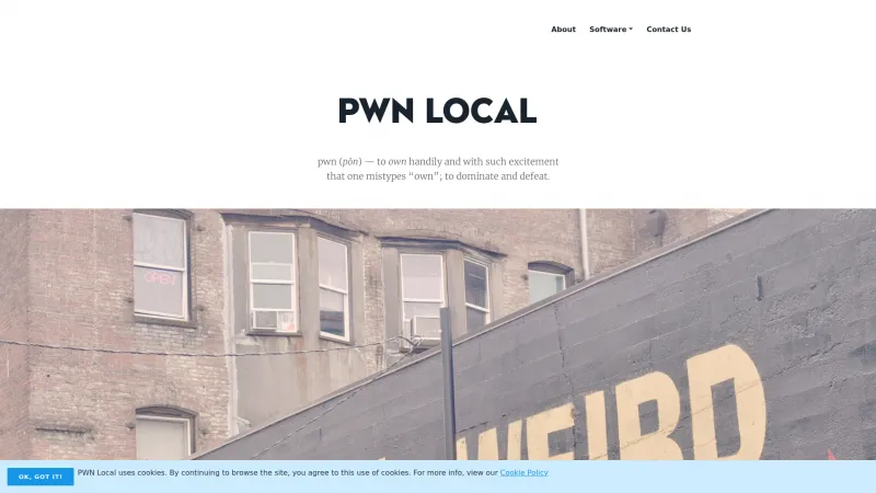 Homepage of PWN Local Text