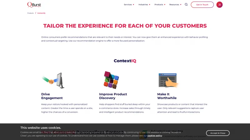 Homepage of ContextIQ