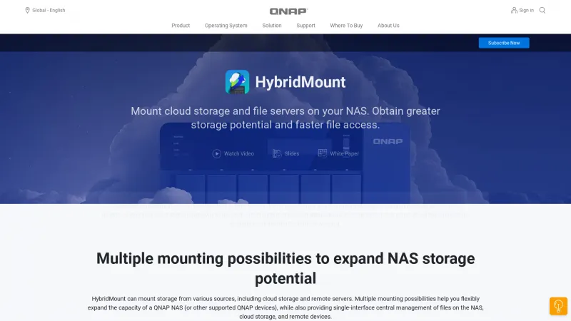 Homepage of HybridMount