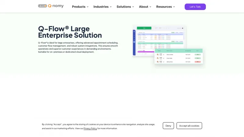 Homepage of Q-Flow