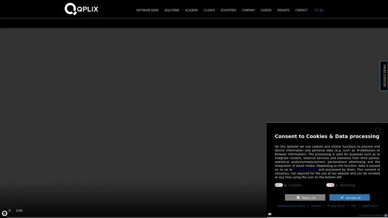 Homepage of QPLIX