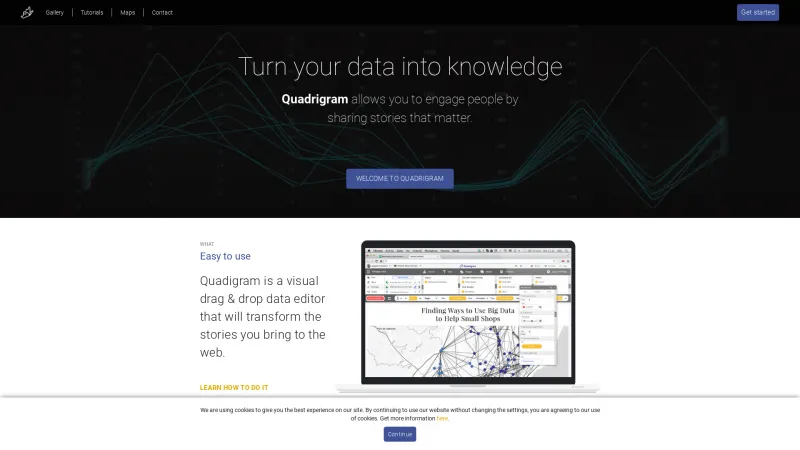 Homepage of Quadrigram