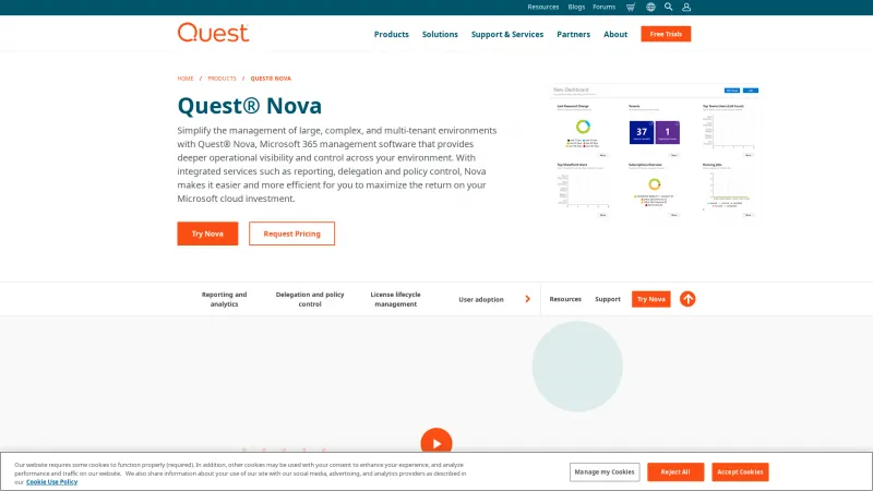 Homepage of Quadrotech Nova