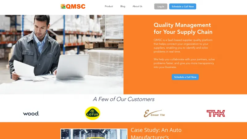 Homepage of QMSC