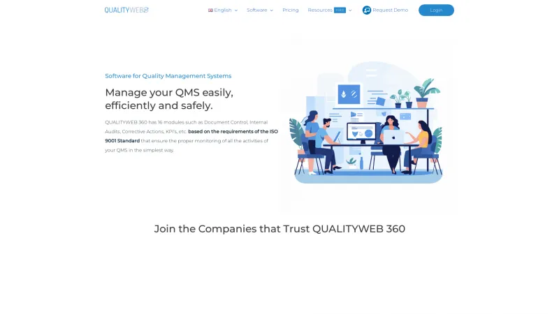 Homepage of QUALITYWEB 360