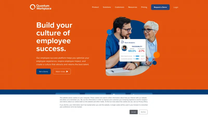 Homepage of Quantum Workplace