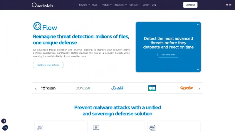 Homepage of QFlow