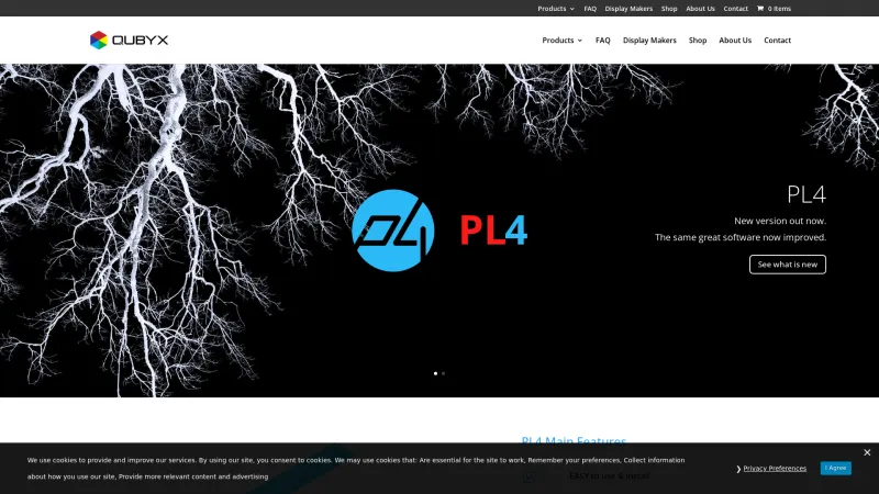 Homepage of PerfectLum