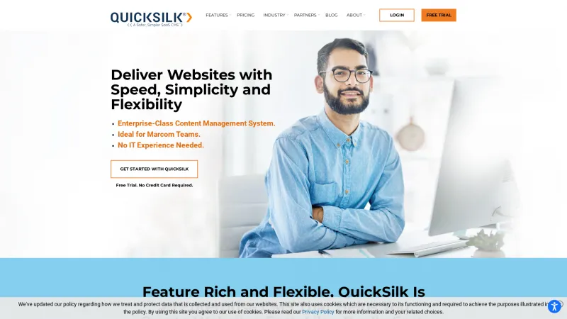 Homepage of QuickSilk