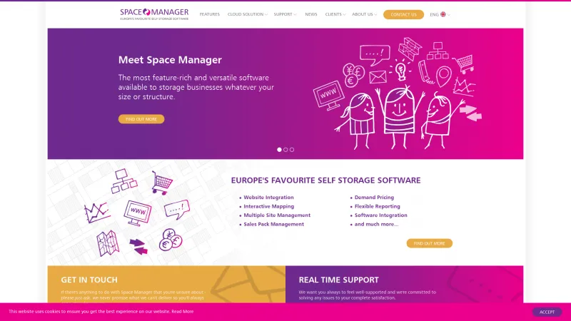 Homepage of Space Manager