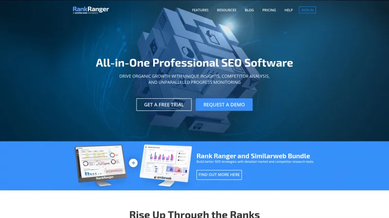 Homepage of Rank Ranger