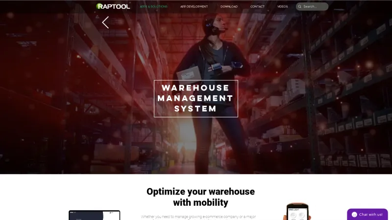 Homepage of Easy Warehouse Management