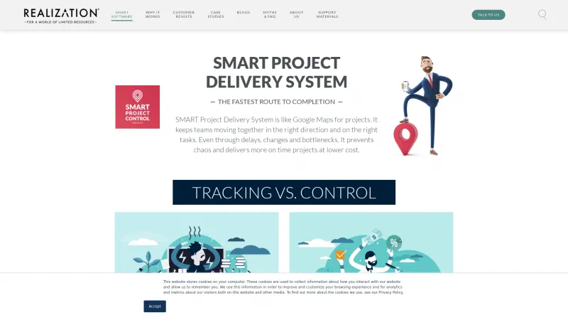 Homepage of SMART Project Control