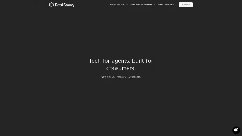 Homepage of RealSavvy