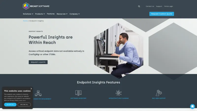 Homepage of Endpoint Insights