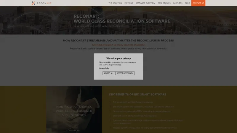 Homepage of ReconArt