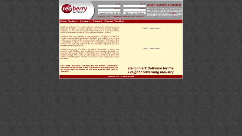 Homepage of RedBerry Global