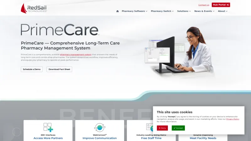 Homepage of PrimeCare®