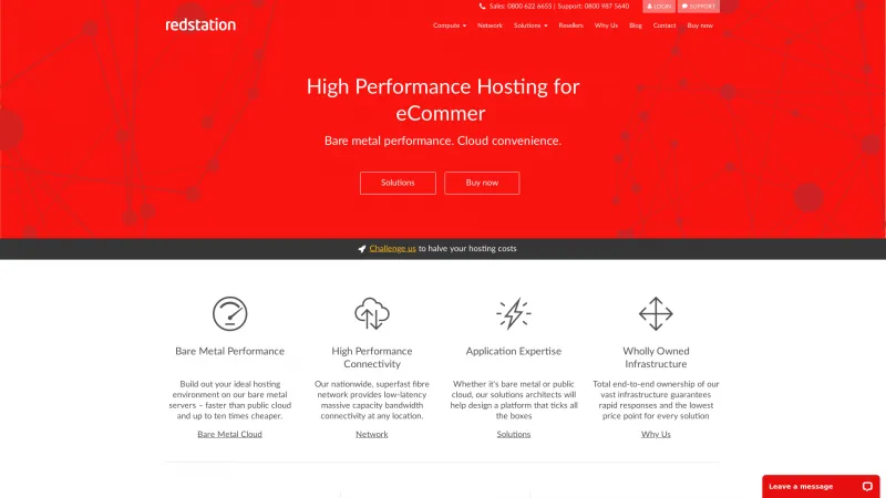 Homepage of Redstation