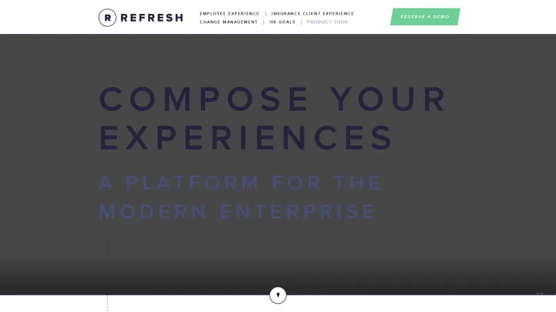 Homepage of Refresh