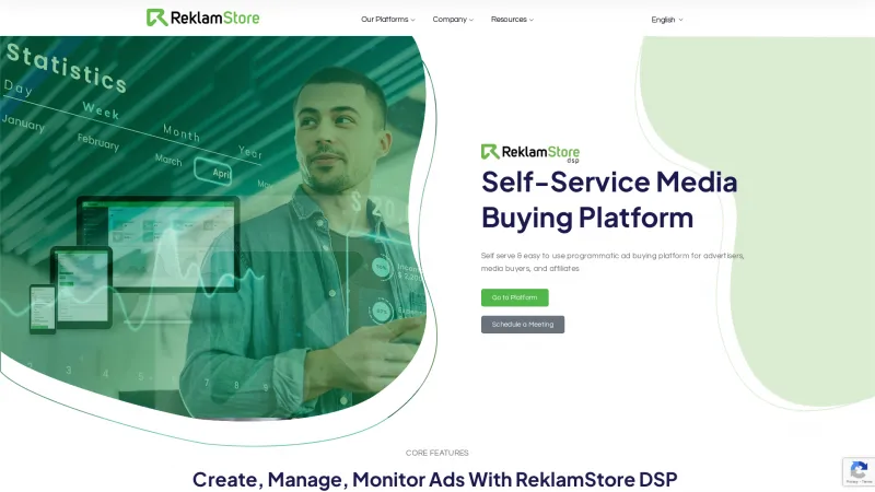 Homepage of ReklamStore