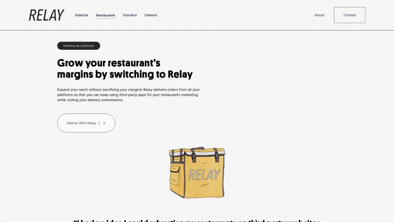 Homepage of Relay