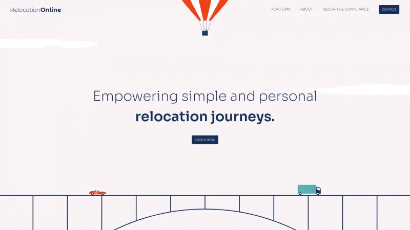 Homepage of RelocationOnline