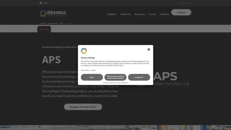 Homepage of REMIRA APS