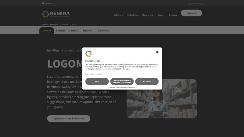 Homepage of REMIRA LOGOMATE