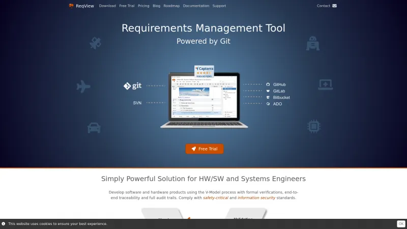 Homepage of ReqView