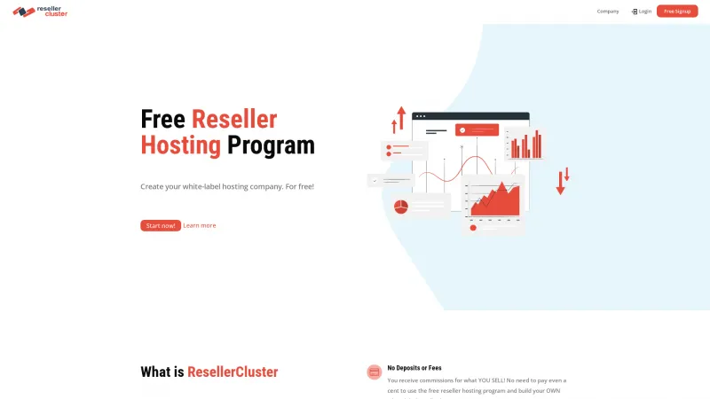 Homepage of ResellerCluster