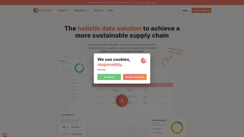 Homepage of Responsibly