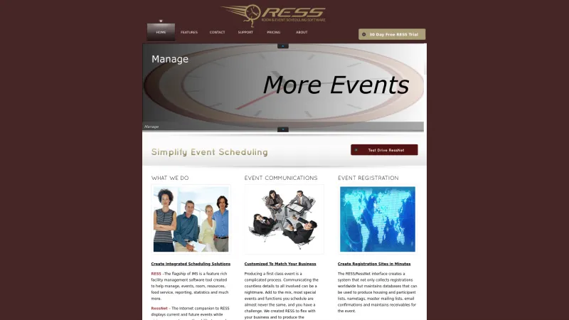 Homepage of RESS