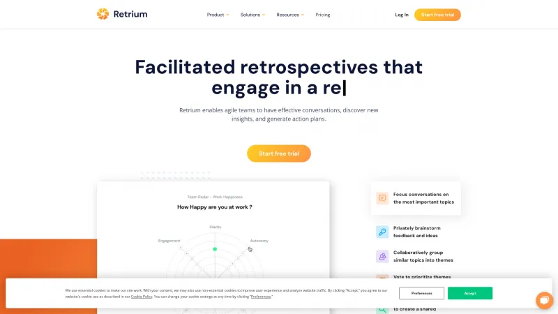 Homepage of Retrium