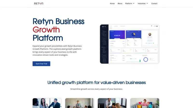 Homepage of Retyn