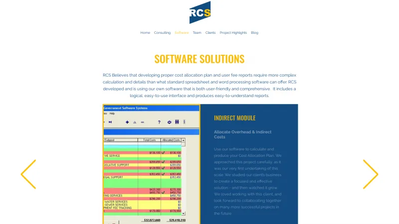 Homepage of RCS