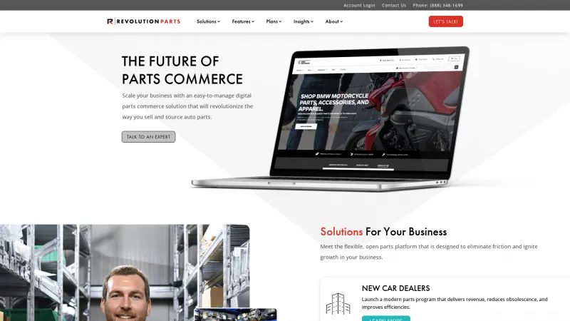 Homepage of RevolutionParts