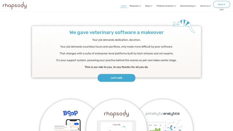 Homepage of Rhapsody