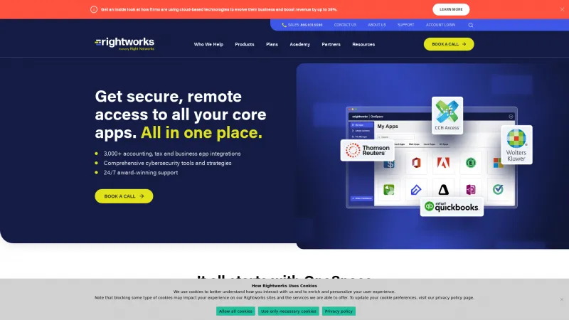 Homepage of Right Networks