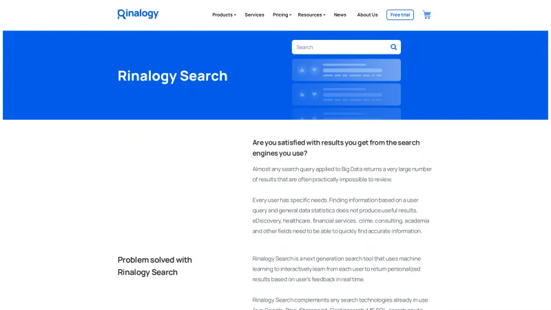 Homepage of Rinalogy Search