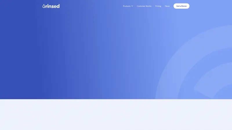 Homepage of Rinsed