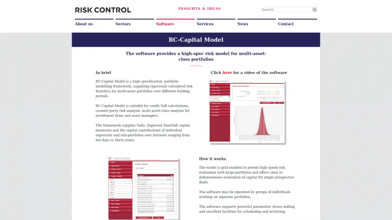 Homepage of RC-Capital Model