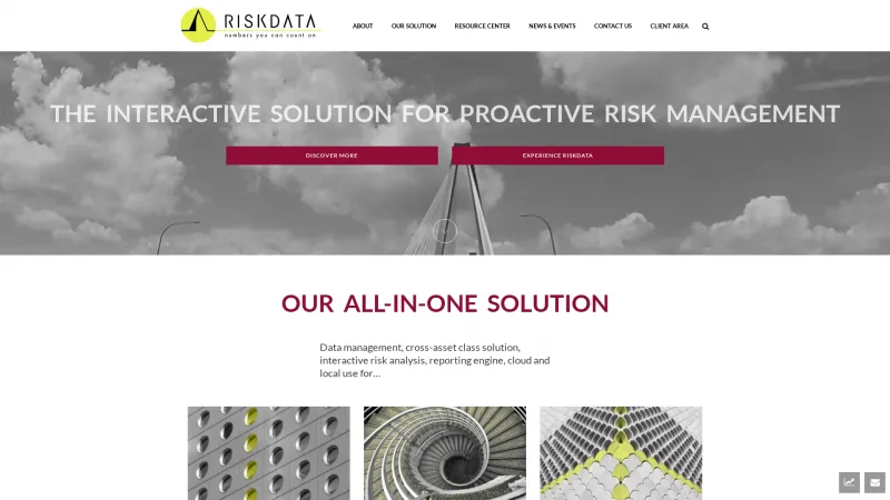 Homepage of Riskdata