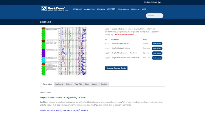 Homepage of LogPlot8