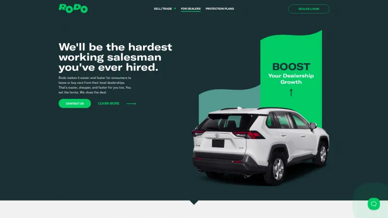 Homepage of Rodo