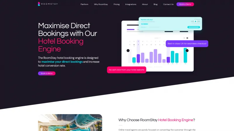 Homepage of RoomStay