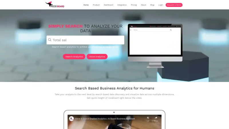 Homepage of Roosboard