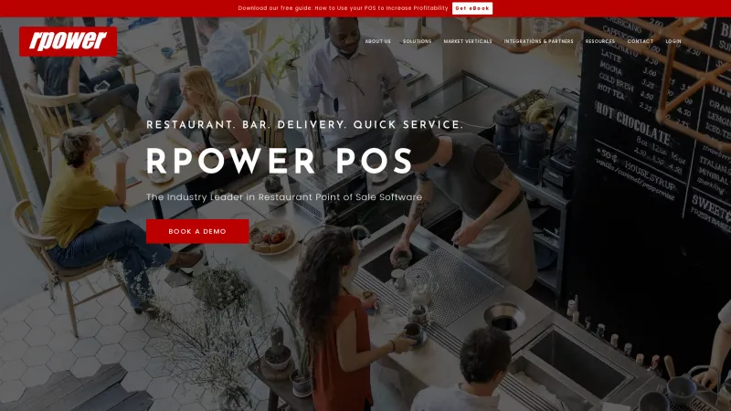 Homepage of rpower POS