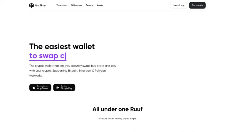 Homepage of RuufPay