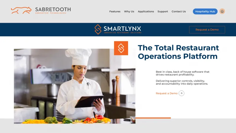 Homepage of SmartLynx